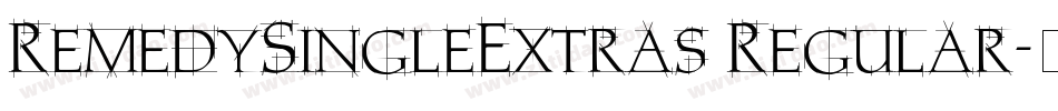 RemedySingleExtras Regular字体转换